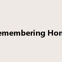 Remembering Home是什么意思