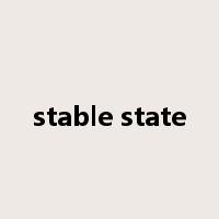 stable state是什么意思