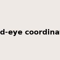 hand-eye coordination是什么意思