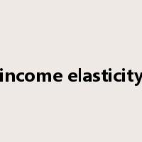income elasticity是什么意思