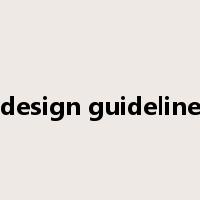 design guideline是什么意思