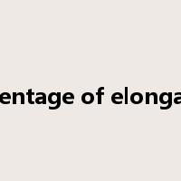 percentage of elongation是什么意思