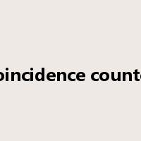 coincidence counter是什么意思