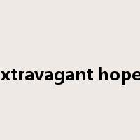 Extravagant hopes是什么意思