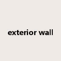 exterior wall是什么意思