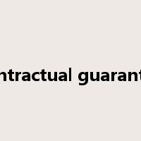 contractual guarantee是什么意思