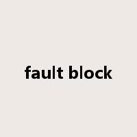 fault block是什么意思
