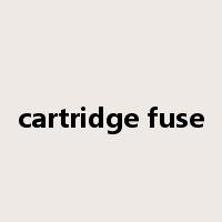 cartridge fuse是什么意思