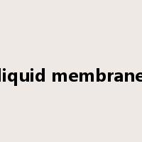 liquid membrane是什么意思