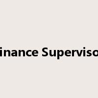 Finance Supervisor是什么意思