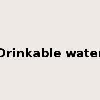 Drinkable water是什么意思