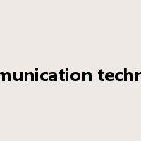 communication technique是什么意思