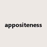 appositeness是什么意思