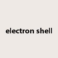 electron shell是什么意思