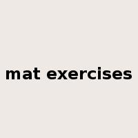 mat exercises是什么意思