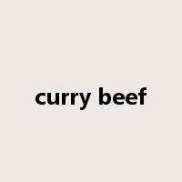 curry beef是什么意思