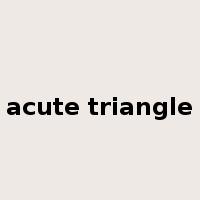 acute triangle是什么意思