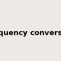 frequency conversion是什么意思