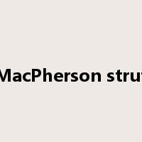 MacPherson strut是什么意思