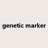 genetic marker是什么意思
