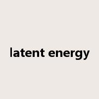 latent energy是什么意思