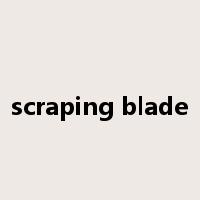 scraping blade是什么意思