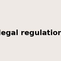 legal regulation是什么意思