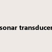 sonar transducer是什么意思