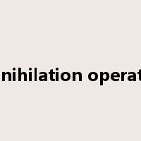annihilation operator是什么意思