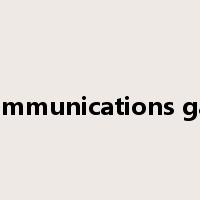 communications gap是什么意思