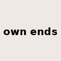 own ends是什么意思