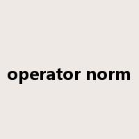 operator norm是什么意思
