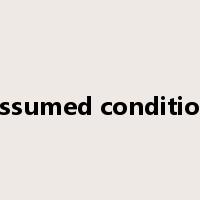 assumed condition是什么意思