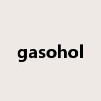 gasohol是什么意思