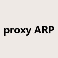 proxy ARP是什么意思