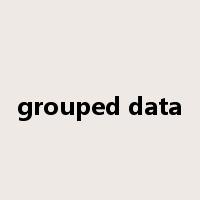 grouped data是什么意思