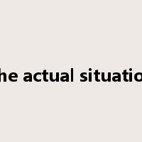 The actual situation是什么意思