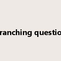 branching question是什么意思