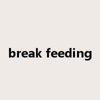 break feeding是什么意思