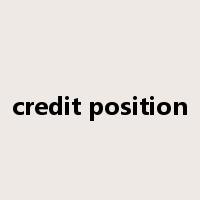 credit position是什么意思
