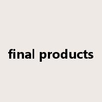 final products是什么意思
