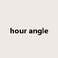 hour angle是什么意思
