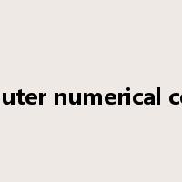 Computer numerical control是什么意思