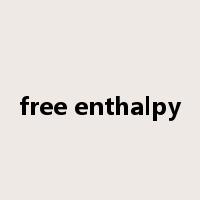 free enthalpy是什么意思