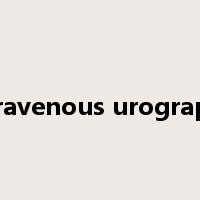intravenous urography是什么意思