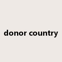 donor country是什么意思