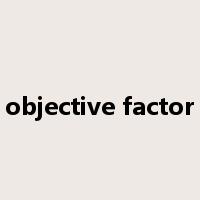 objective factor是什么意思