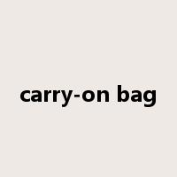 carry-on bag是什么意思