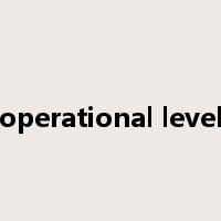 operational level是什么意思