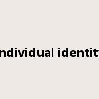 individual identity是什么意思